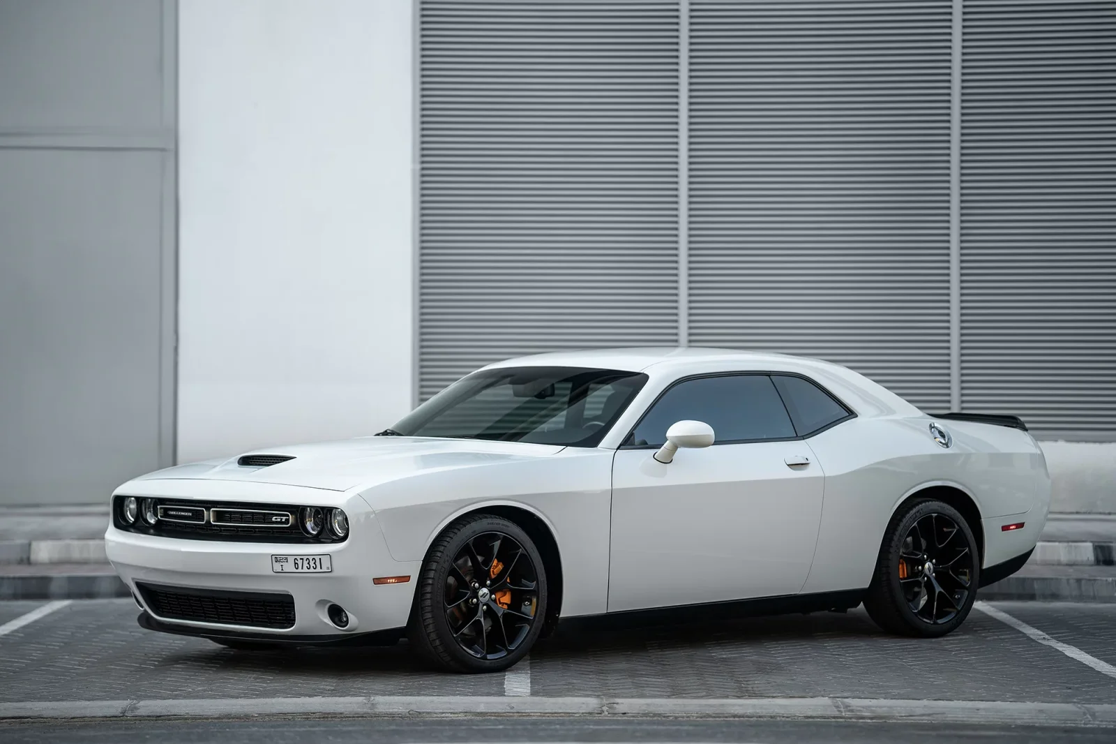 Rent Dodge Challenger  White 2022 in Dubai