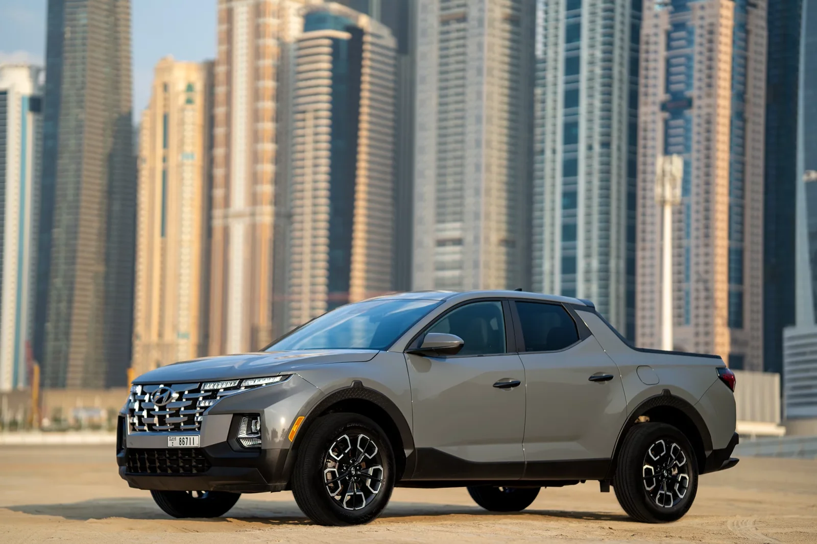 Rent Hyundai Santa Cruz  Grey 2022 in Dubai