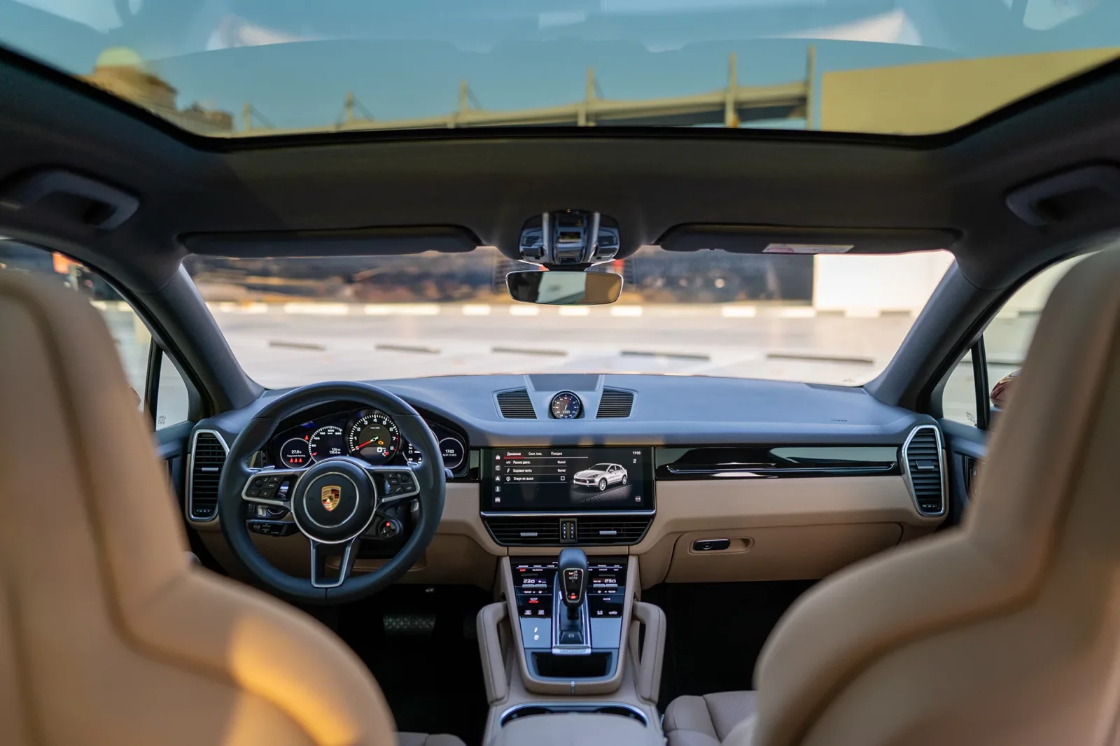 Rent Porsche Cayenne Coupe  Red 2022 in Dubai - 3 