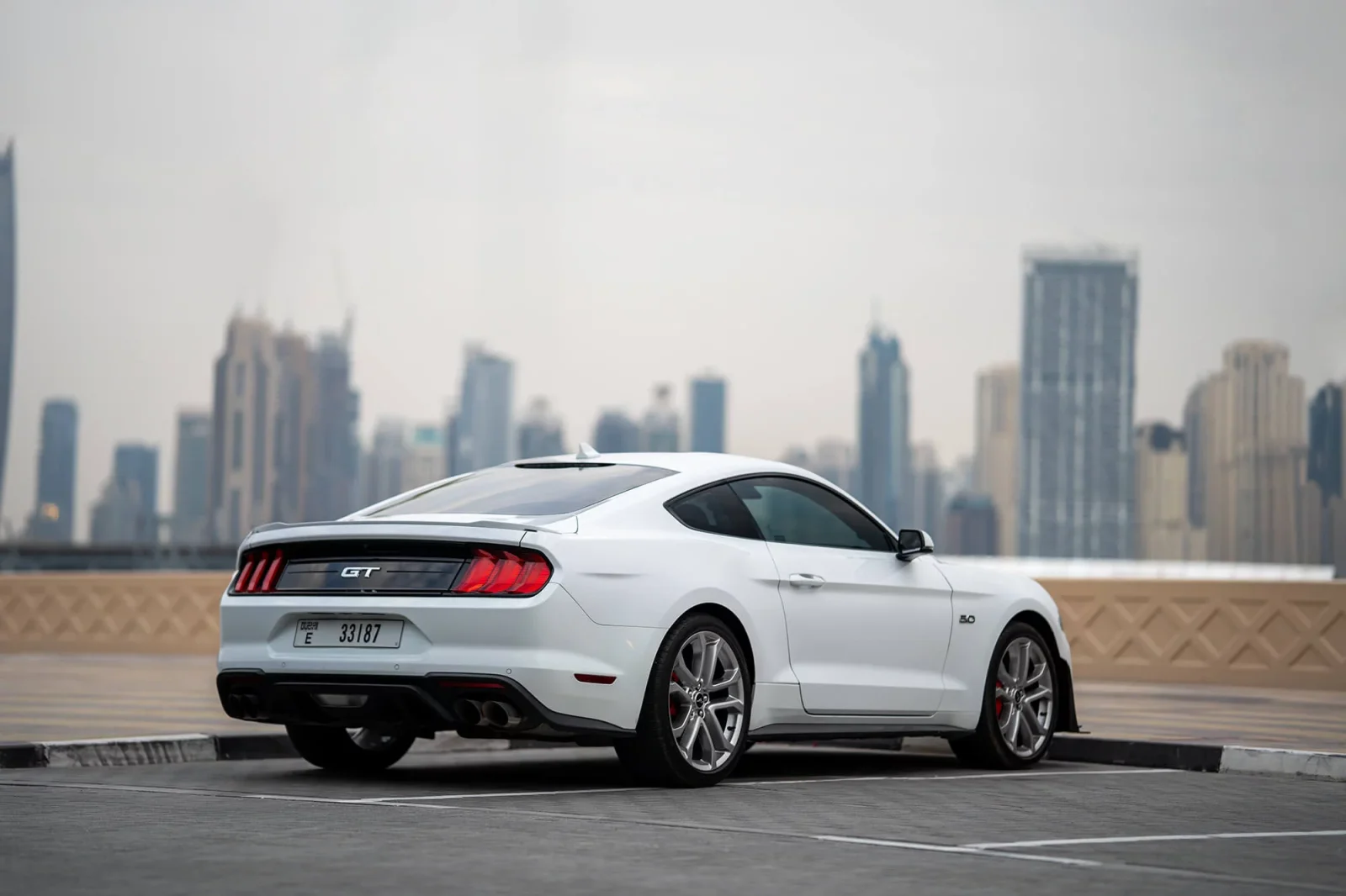 Rent Ford Mustang GT White 2022 in Dubai - 2 