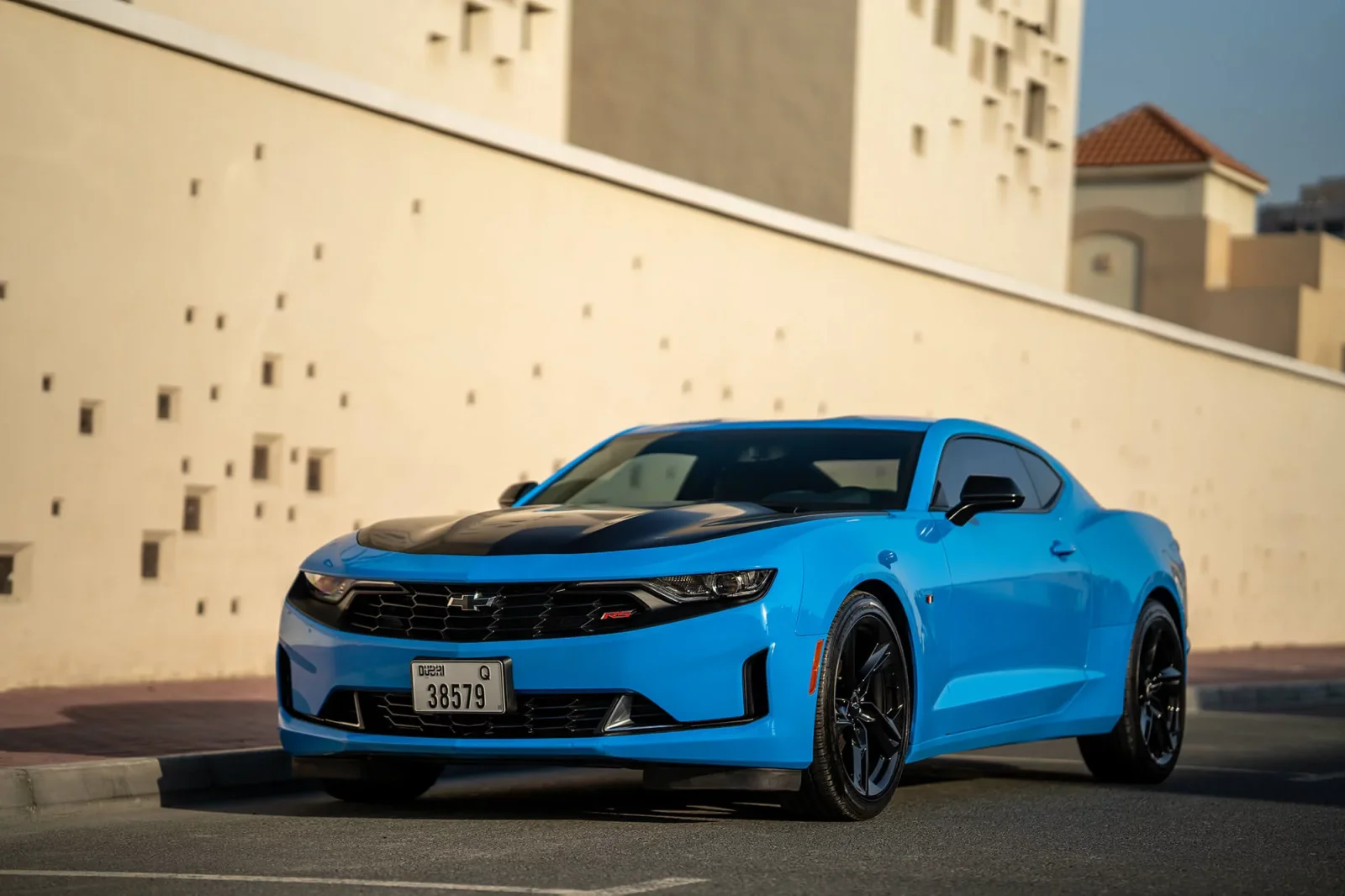 Rent Chevrolet Camaro  Blue 2022 in Dubai