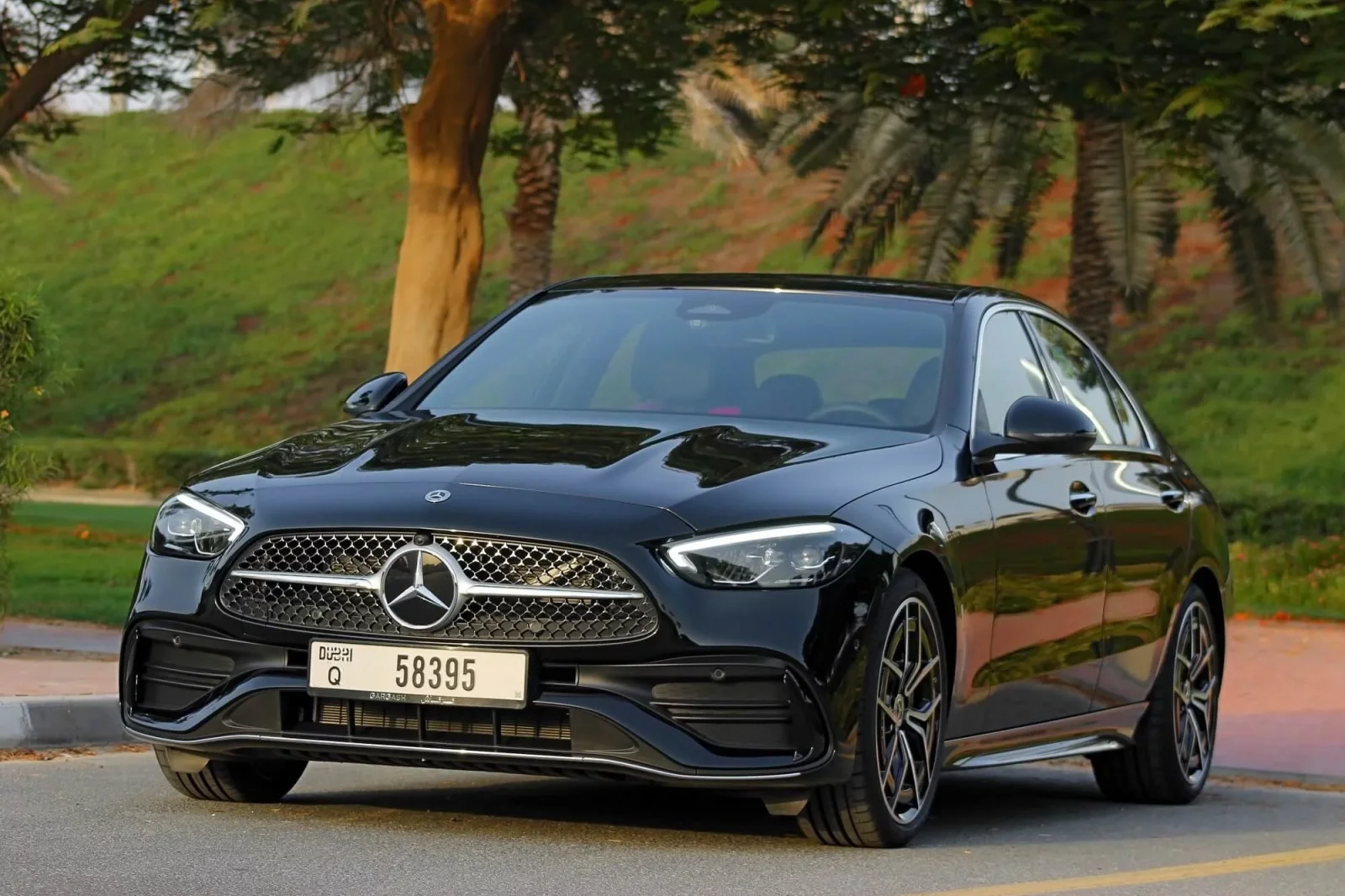 Rent Mercedes-Benz C-Class 200 Black 2022 in Dubai