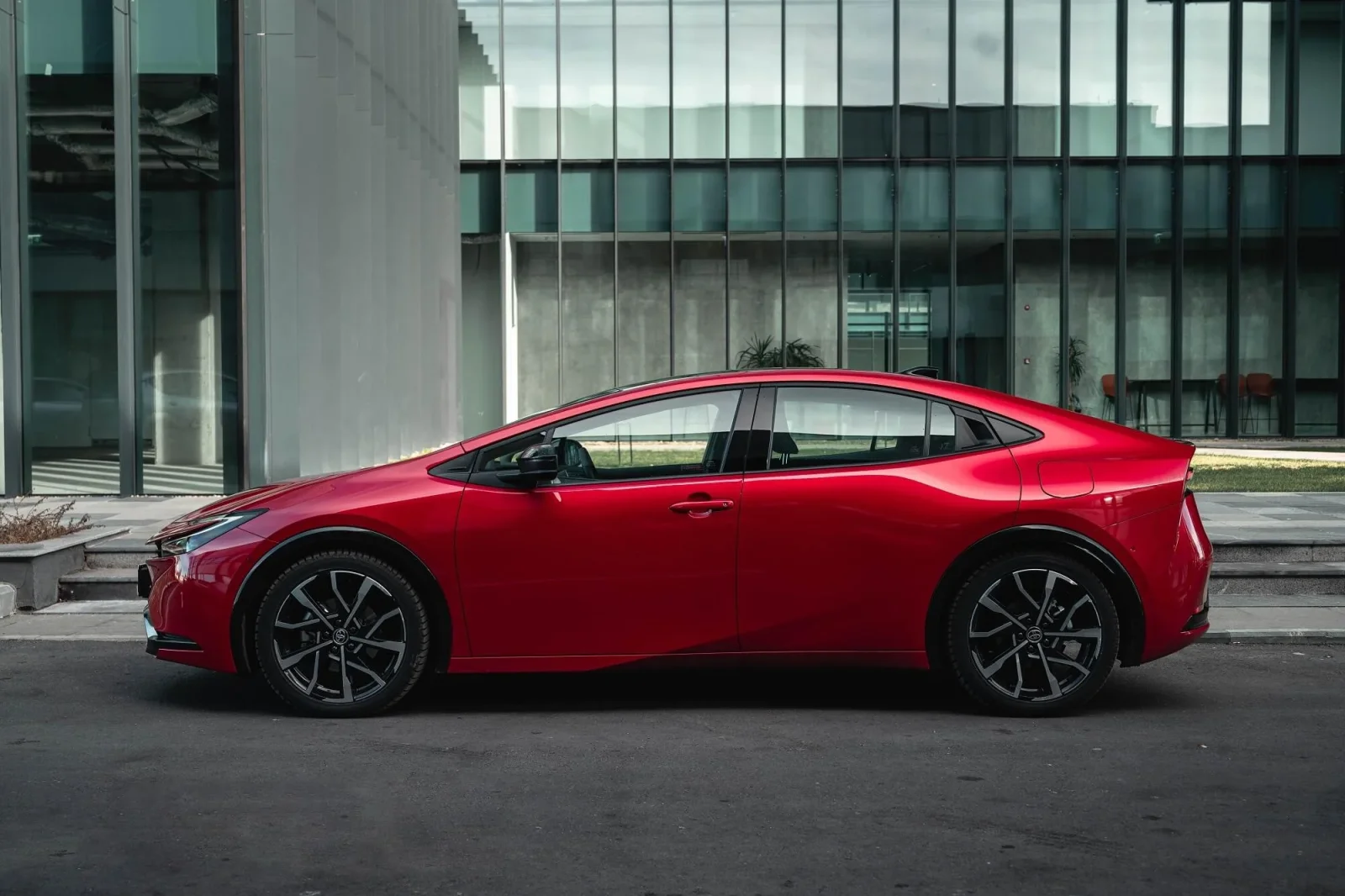 Rent Toyota Prius  Red 2024 in Dubai - 3 