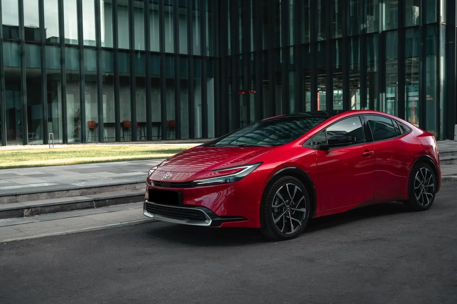 Rent Toyota Prius  Red 2024 in Dubai